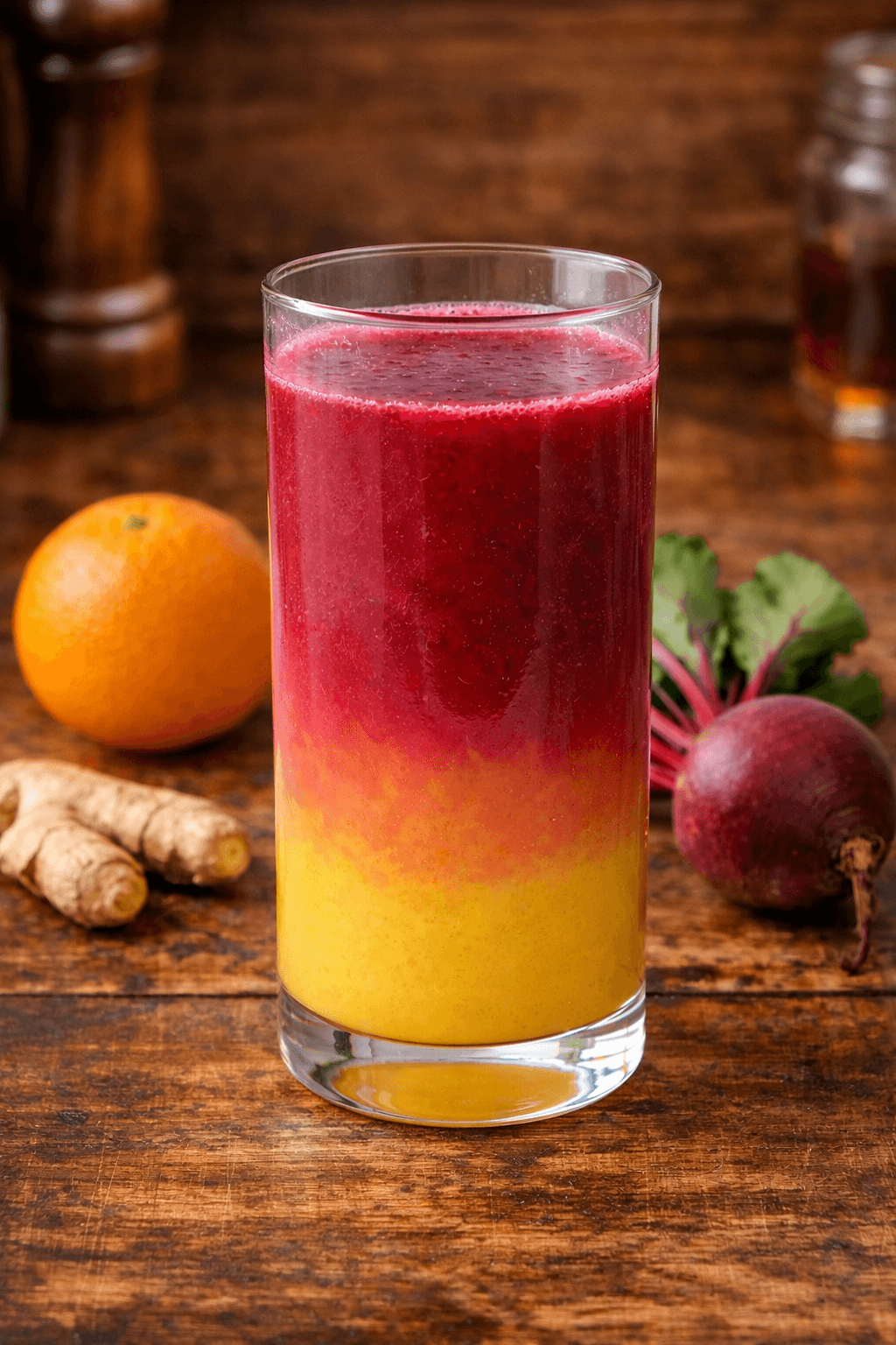 Fresh Juices - Made-to-order fresh fruit juices with real ingredients like beet, ginger, and orange.